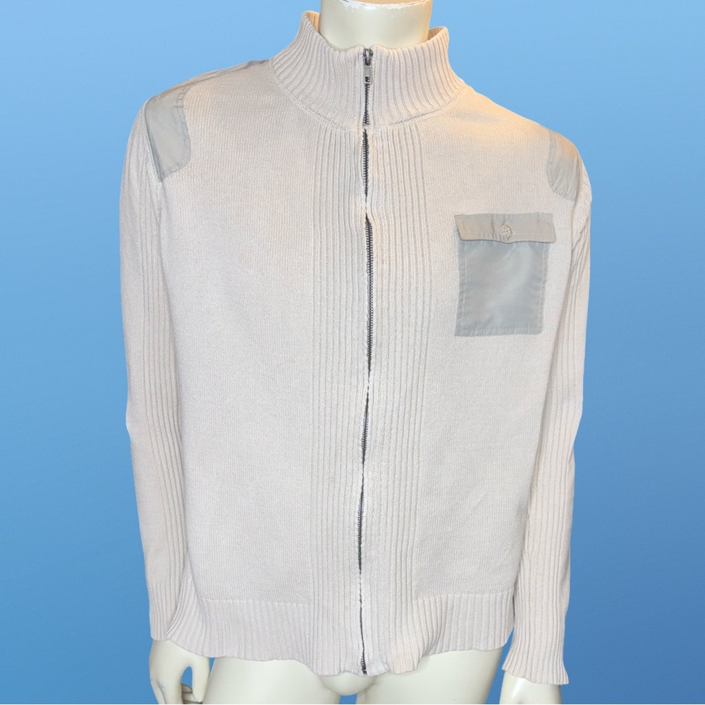 Alex Stevens Vintage Y2K Full Zip Turtleneck Sweater Men’s Large